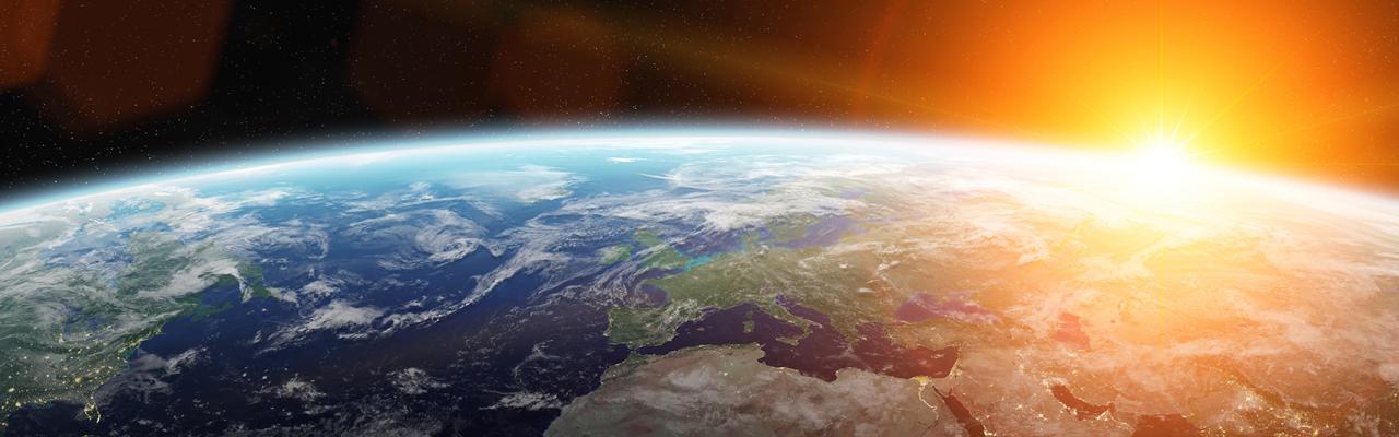 sunrise planet earth