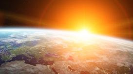 sunrise planet earth